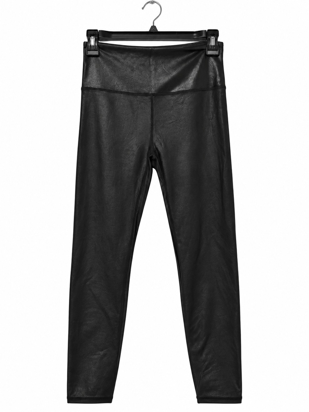 ZYIA Active Black Faux Leather High Rise  Leggings Women's Size 4